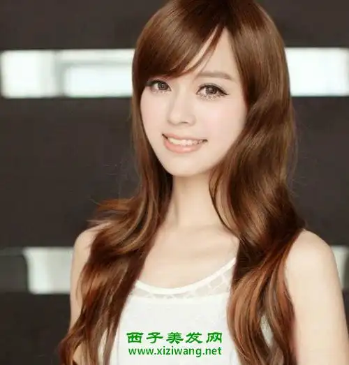 齐刘海中长发_女生齐刘海中长发发型图片_齐刘海中长发扎法教程_西子