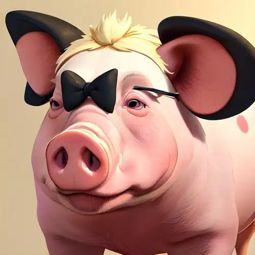 小猪头像图片卡通版