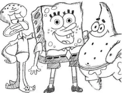 简笔画小鬼当家海报简笔画美食海报手绘简笔画儿童节海报设计免费下载