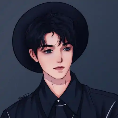 超级帅气的手绘男生头像,爱我你怕了吗