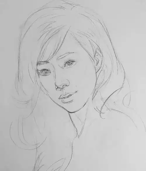 超美的素描肖像画欣赏!_素描路_零二七艺考