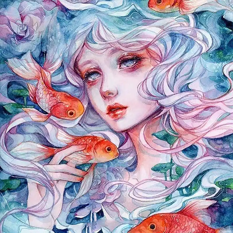 梦幻的水彩插画不仅画面美翻而且每一幅画都那么的撩动心扉
