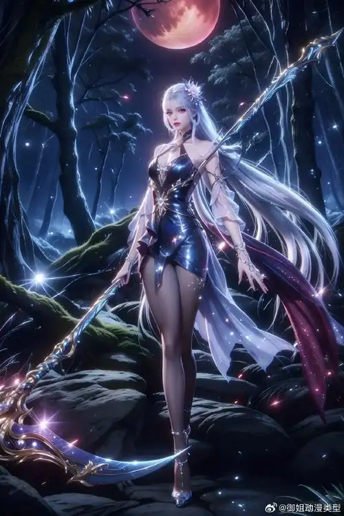 神女死神镰刀 黑丝惊艳圣采儿 国漫女神高清精彩壁纸进粉丝群御姐动漫