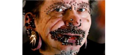 全球穿孔最多男子入境迪拜遭拒 全身453个洞