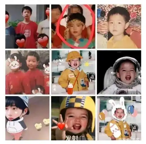 近日,有网友晒出肖战小时候的照片,与很多小朋友在一起,儿时的肖战肉