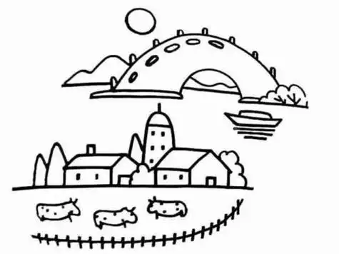 风景简笔画带颜色全部 - 搜狗图片搜索