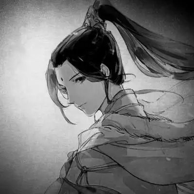 古风黑白头像男生水墨图片