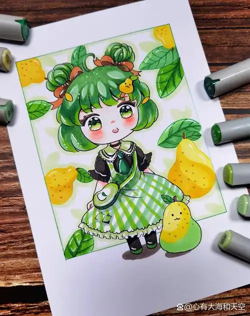 第123副漫画|梨子拟人漫画·q版入门