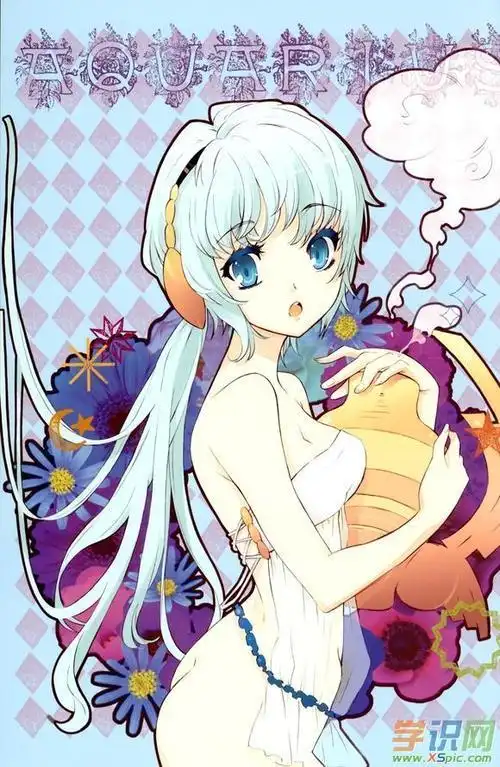 12星座动漫人物女生简笔画水瓶座