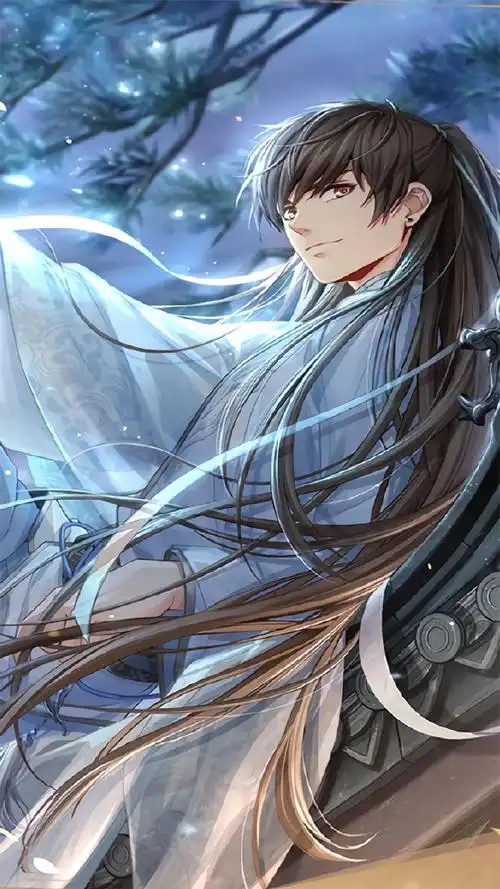 古风帅哥唯美插画高清手机壁纸_动漫_手机壁纸下载_美桌网