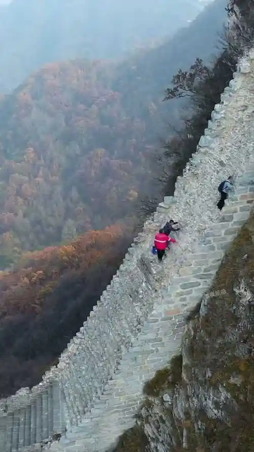 万里长城最险的一段,箭扣长城鹰飞倒仰段,隔着屏幕双腿发软
