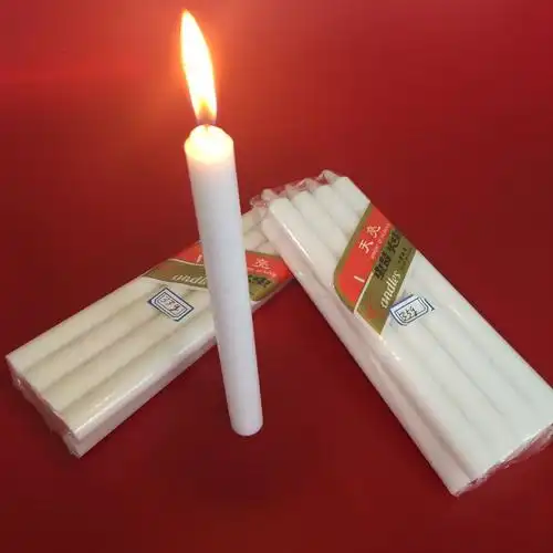 棒形状石蜡批发白色蜡烛为家