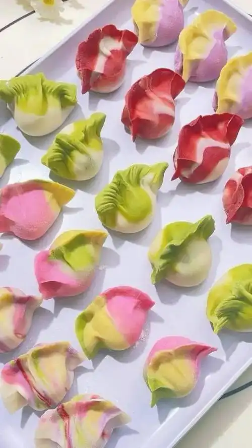 9元20包!铁棍山药果蔬五彩饺子粉,无添加,好吃,好看,又好用!