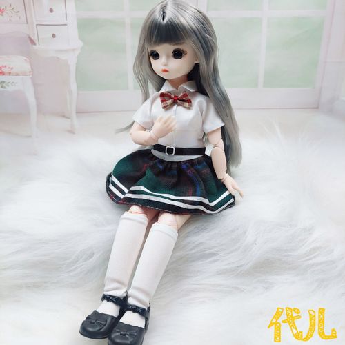 萌娃30厘米芭比娃娃高颜值小公主套装21关节6分网红娃娃女孩玩具