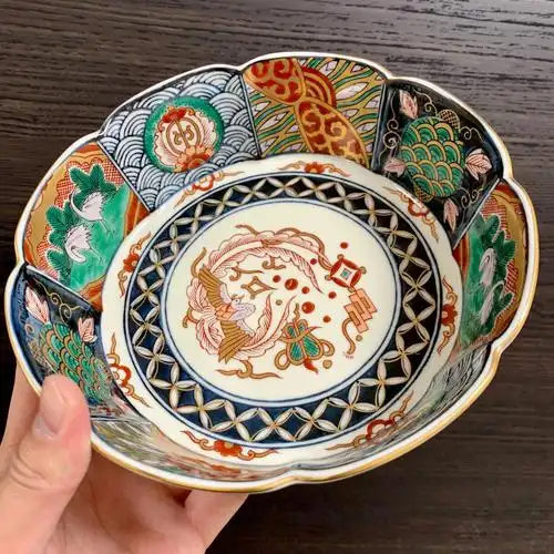 日本林九郎伊万里高级陶艺品碗