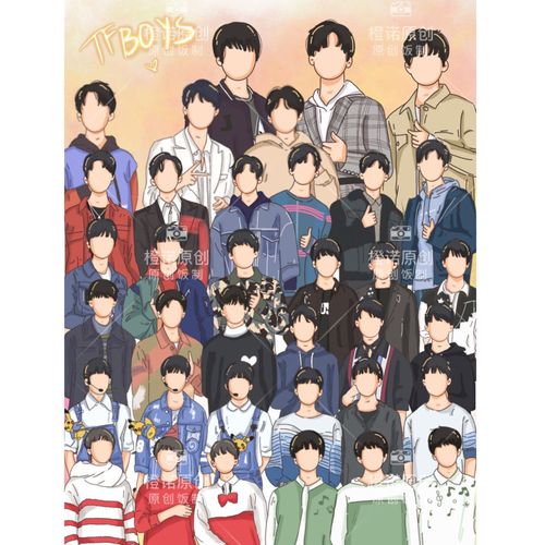 原创饭制tfboys生日会合集10cm立牌加5cm钥匙扣