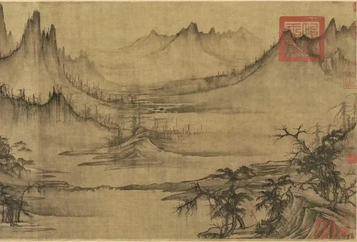 《渔父图》是北宋画家许道宁创作的绢本水墨画,现藏于美国纳尔逊 - 抖