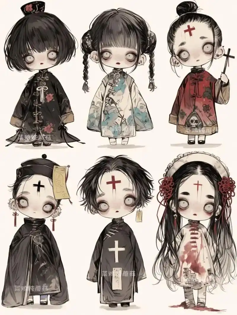 小僵尸,暗黑系列.#q版人物 - 抖音