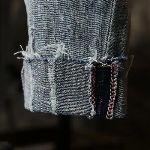 补丁裤子修身弹力时尚休闲小脚春夏九分裤