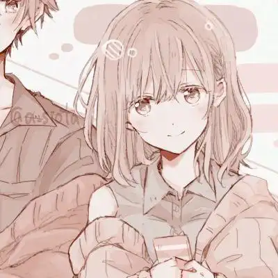 抖音网红情头图片动漫唯美好看的情侣可爱头像大全