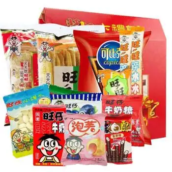 关注店铺联系客服点点客食品专营店旺旺大礼包仙贝雪饼零食混合装膨化