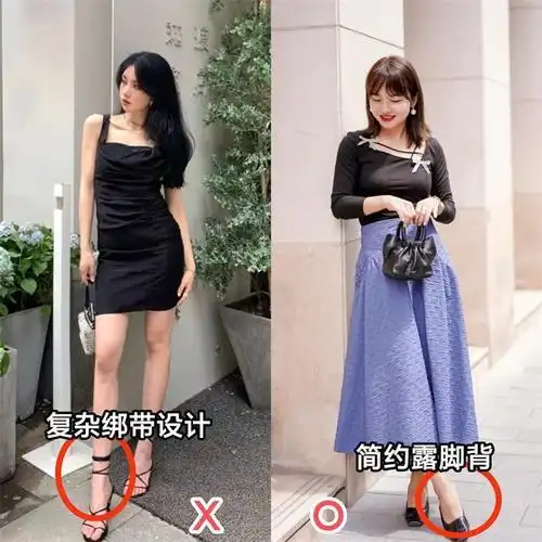 小个子女生夏天穿裙子尽量少穿这3双鞋子显腿短不说还没气质