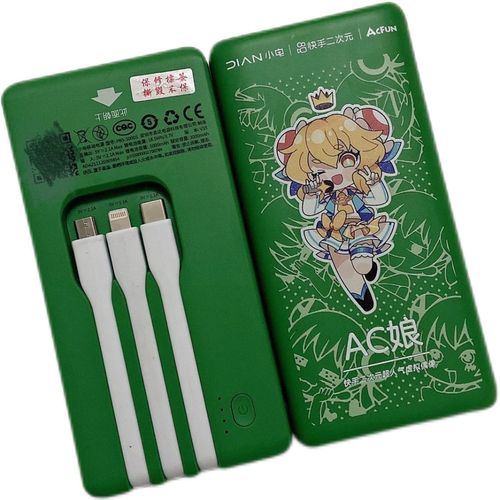 市场同款小电共享充电宝 移动电源 5000毫安 快充便携充电宝带线