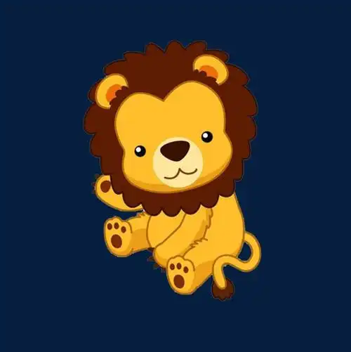 卡通形象小狮子免抠素材