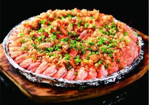 《蒜蓉铁板虾》