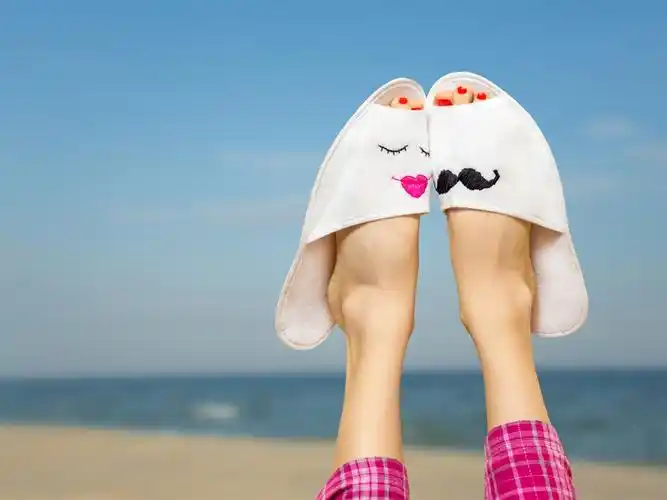 拖鞋,脚,创意 壁纸