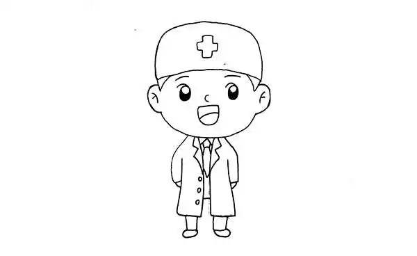 医生简笔画怎么画,图片,简笔画-学笔画