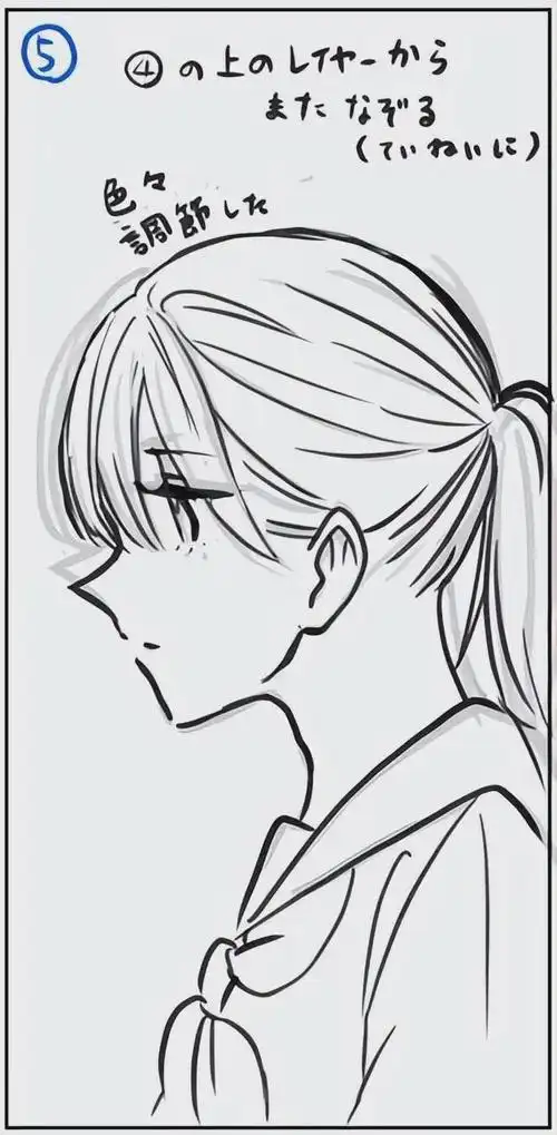 绘制可爱侧脸的画法诀窍!