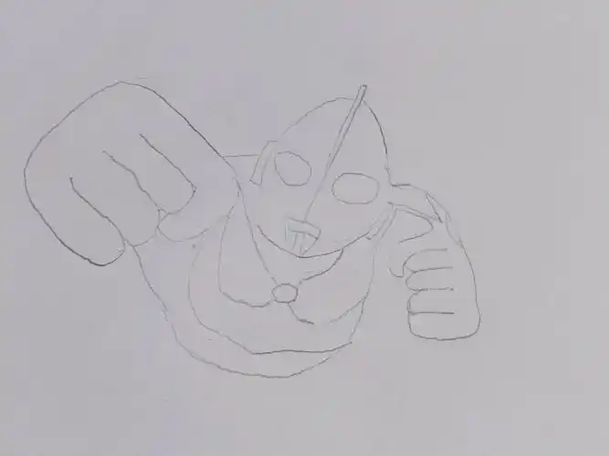 画杰克奥特曼(细节没画好)