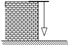 (2008房山区二模)建筑工人用如图所示的重锤线检查所砌的墙壁是否竖直