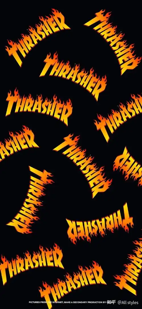 潮牌壁纸thrasher火焰天气变冷记得加衣676767精选潮流壁纸