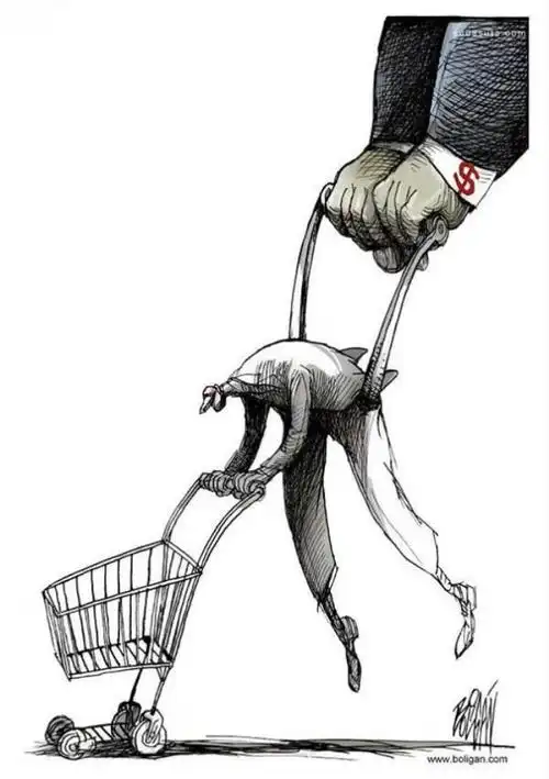 经典讽刺人虚伪的图片boliga讽刺插画