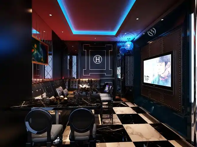 ktv现代简约装修效果图