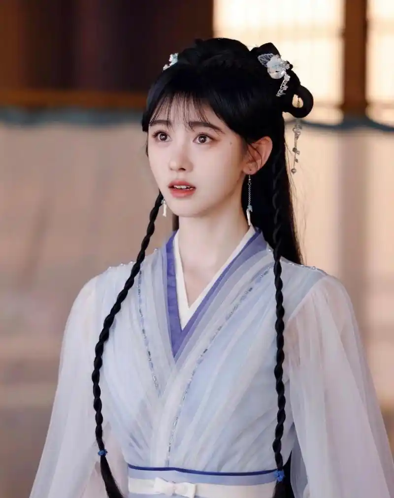 鞠婧祎美女,古装剧清纯造型