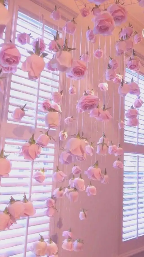 【插画】花/梦幻/粉色系/ins风/背景/壁纸/图侵删