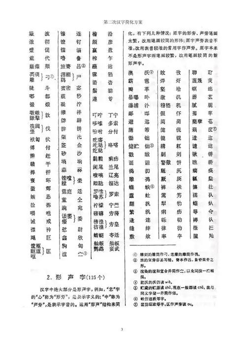 二简字表