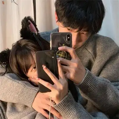 超甜情侣头像温柔真人情侣头像真人配对恩爱