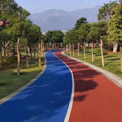 城市彩色沥青施工 彩色路面 彩色公园道路 _四川仟和正交通设施有限