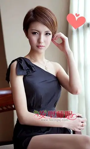 波波头发型什么样 三七分波波头发型图片