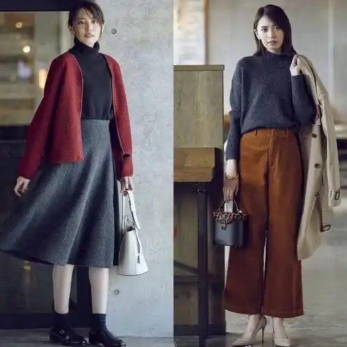 过年穿大衣,应该配裙子还是配裤子?快让"日杂穿搭"你!