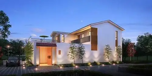 回农村盖一套中式四合院别墅气质古朴真正的中国式豪宅