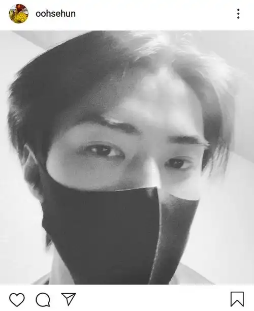 吴世勋戴口罩ins, 什么水平