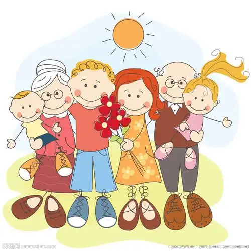 卡通人物家庭设计图__生活人物_人物图库_设计图库_昵图网nipic.com