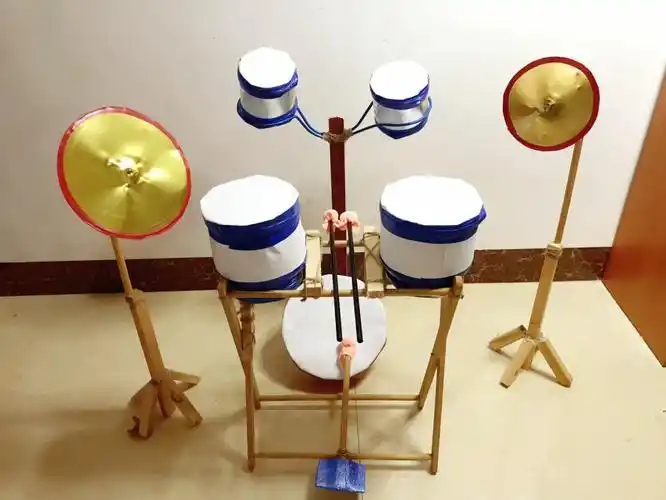 真的玩的手工架子鼓