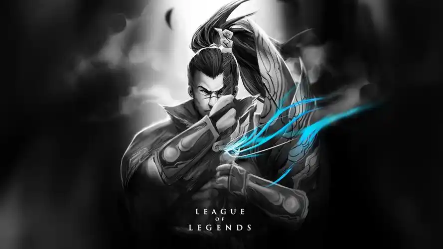 lol疾风剑豪亚索桌面壁纸_帅气的英雄人物