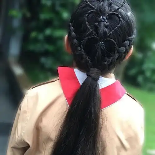 15款秋季儿童编发,给女儿扎,无论去学校还是逛街都很漂亮!